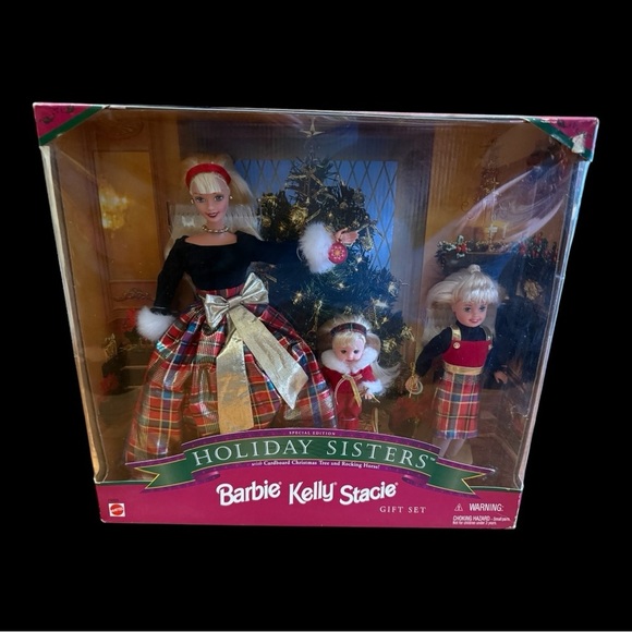 Holiday Sisters - Barbie, Kelly & Stacie Gift Set - New in Box - 1998 - Picture 1 of 2